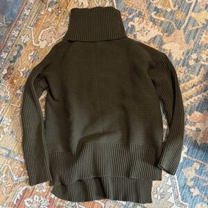 Olive Turtleneck Sweater